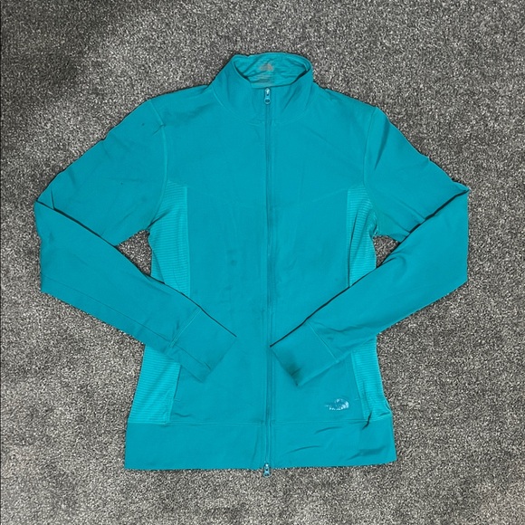 The North Face Tops - The North Face Women's Turquoise Vapor Wick Zip Up